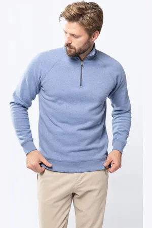 Sissy-Boy Blauwe sweater met rits