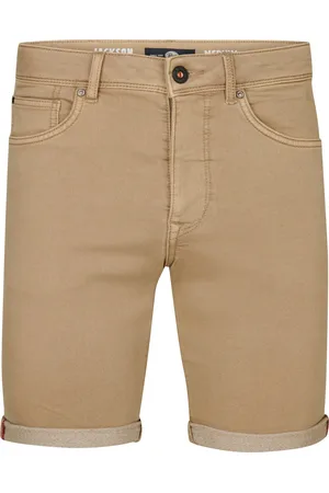 Petrol Industries Heren Jackson Gekleurde Denim Short Coconut -