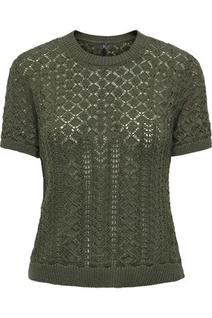 ONLY ONLSAGA LIFE SS O-NECK CC KNT Dames Trui