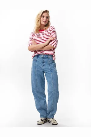 Catwalk Junkie Barrel fit jeans met topstitch mt W31