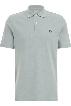 WE Fashion Heren polo met structuur