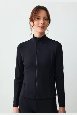 Jimmy Key Slim Fit Turtleneck Sportjack Met Ritssluiting