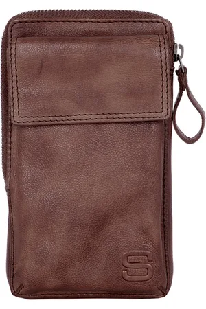 Spikes&Sparrow Spikes & Sparrow Telefoontasje / Crossbodytas Dames - Leer - Apache