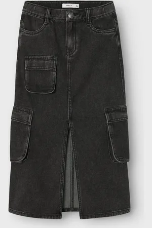 NAME IT Kids meisjes rok KYLIE Black Denim
