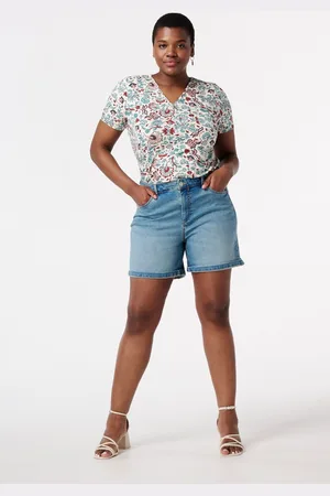 MS Mode Shorts Denim shorts met stretch