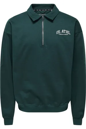 Only & Sons Rugby Half Zip Sweater Heren