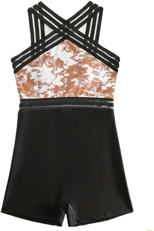 Merkloos Sexy elegant corrigerende badpak suit met pijpjes een geheel maat XL