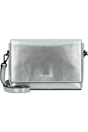 liebeskind Leren Schoudertas Hilla Crossbody Bag Zilverkleurig