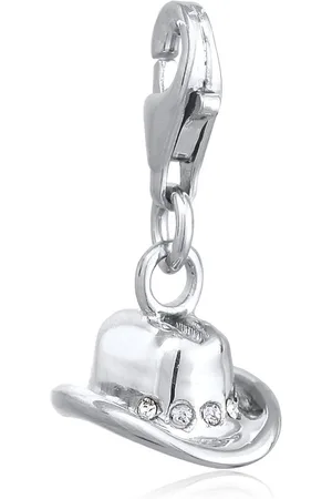 Elli Dames Bedel Bedel met Steen Vrouwen Cowboyhoed Glazen Kristallen Xilion Geslepen Wit 925 Sterling