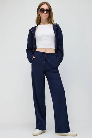 No Matter What Apparel Navy Wide-Leg Sweatpants