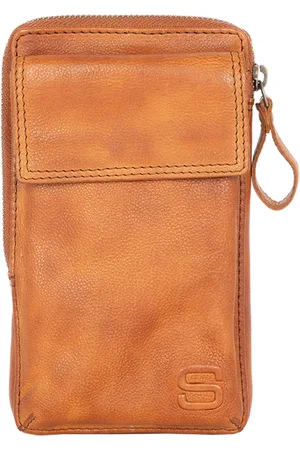 Spikes&Sparrow Spikes & Sparrow Telefoontasje / Crossbodytas Dames - Leer - Apache