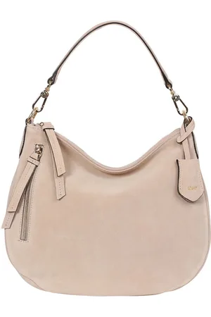 Abro+ Leren Schoudertas Leather Suede Hobo Juna Beige