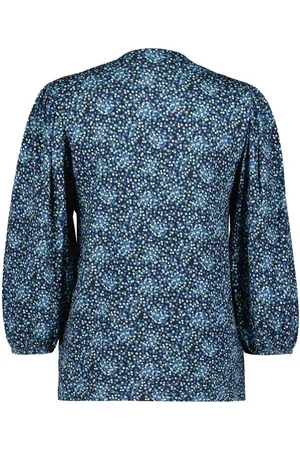 DIDI Dames Top Becca Dark blue Fuji XS print maat 42