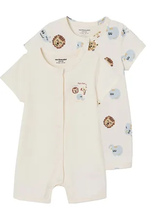 Vertbaudet Set van 2 combishorts voor baby Jungle