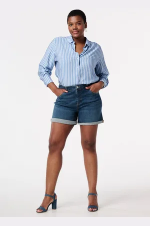 MS Mode Shorts Denim shorts met stretch