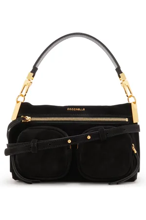 Coccinelle Leren Schoudertas Hyle Suede Handbag Zwart