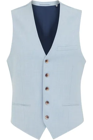 WE Fashion Heren gemêleerde gilet met stretch
