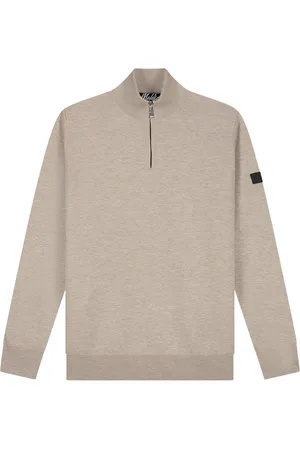 Malelions Knitted 1/4 Zip Sweater Heren