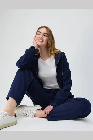 No Matter What Apparel Navy Wide-Leg Sweatpants