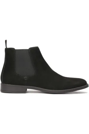 Kazar Black nubuck Chelsea boots