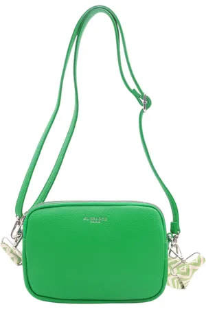 Flora & CO Flora&Co - Paris - Crossbody handtas - 3 vakken met rits - instelbare riem - groen