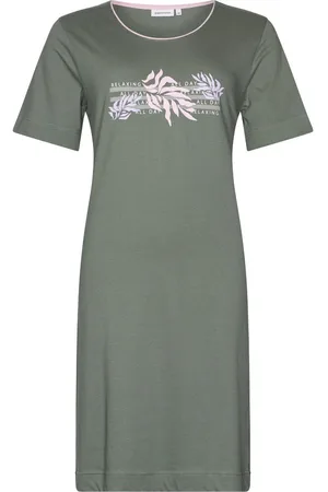 Pastunette Dames Nachthemd - Green Breeze - Bio Katoen -