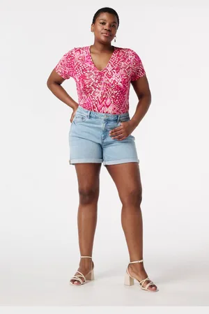 MS Mode Shorts Denim shorts met stretch
