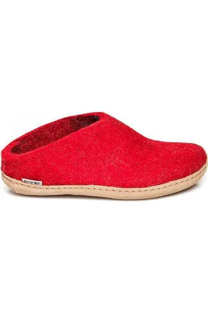 Glerups Slipper met leren zool- -42