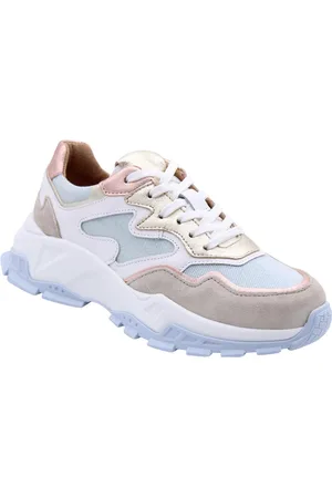 DWRS ® Dames Sneaker - - Stof, Leer