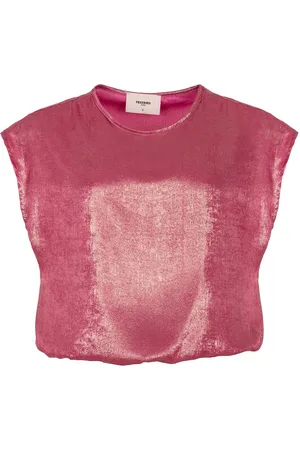 FREEBIRD T-shirt Bregje Ss Wv Shimmer Pres 25 1 1760 Orchid Pink Dames