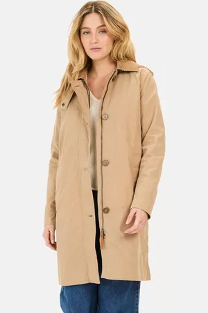Camel Active Trenchcoat van gewaxte katoen
