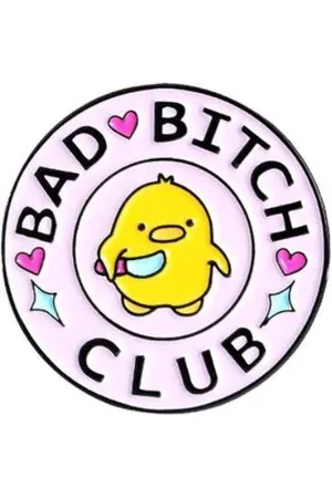 Akyol Bad bitch Broche - Broche - bad - fan club - Cadeau - enamel broche - broche pins - kledingspeld - halloween speld -halloween broche – pin - Bedankje – leuke broche - verjaardag cadeau - cadeau -broche voor meiden -accesoires voor rugzak