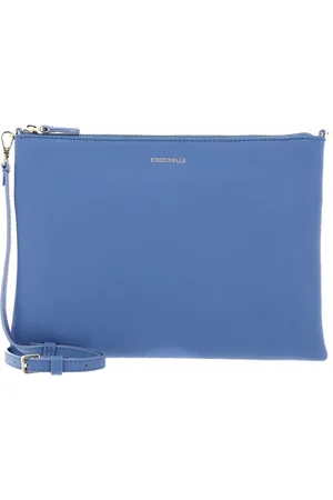 Coccinelle Leren Schoudertas Best Crossbody Bag Blauw