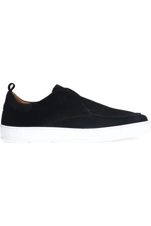 Manfield Heren - Zwarte suède loafers