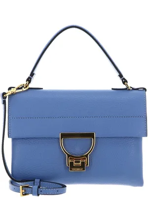 Coccinelle Leren Handtas Schoudertas Arlettis Handbag Blauw