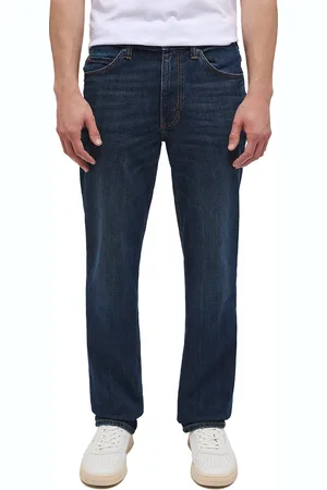 Mustang Heren Jeans Broeken TRAMPER STRAIGHT regular/straight Fit Blauw 36W / 36L Volwassenen