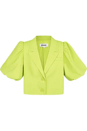 Merkloos Trendy korte blazer - pofmouwen - nieuwe collectie - lente/zomer - dames - - maat L