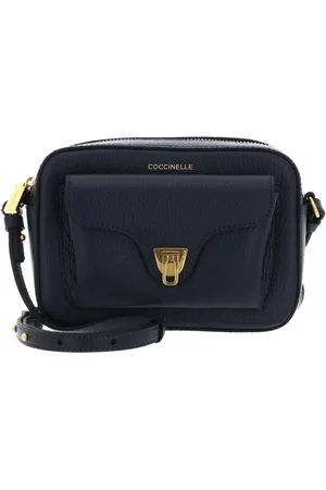 Coccinelle Leren Schoudertas Beat Soft Crossbody Bag Donkerblauw