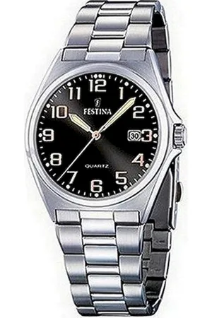 Festina F16374/8 Klassiek - Horloge - Staal - Zilverkleurig - 40 mm