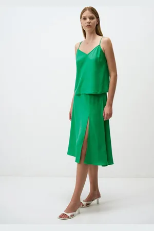 Jimmy Key Midi Rok Met Zijsplit
