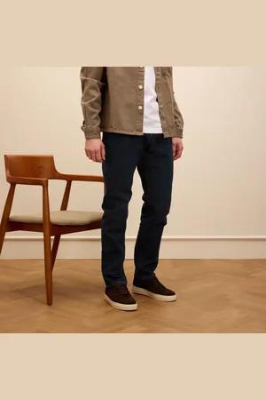 Manfield Heren - Donker bruine suède sneakers