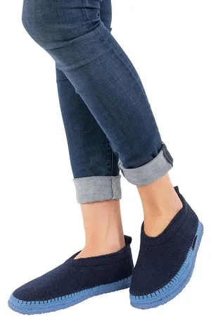 Giesswein Tegernau Blauwe Pantoffel