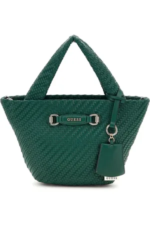 Guess Handtas Schoudertas Francy Mini Tote Donkergroen