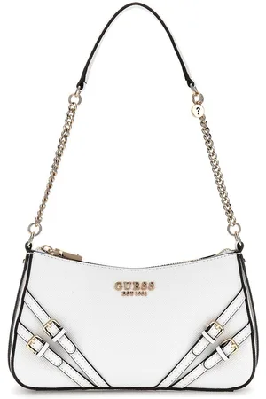 Guess Schoudertas Bramina Top Zip Shoulder Bag Wit