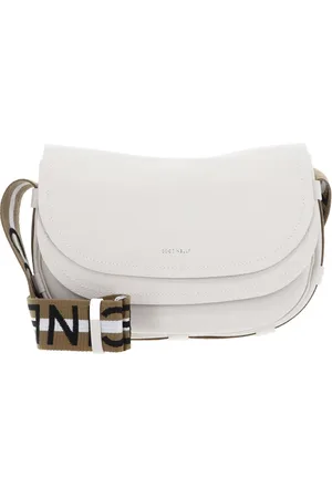 Coccinelle Leren Schoudertas Raquel Crossbody Bag Crème