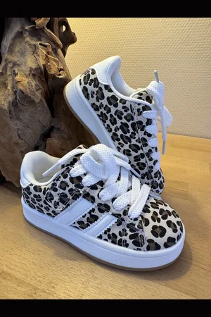 Merkloos Striped sneaker Leopard