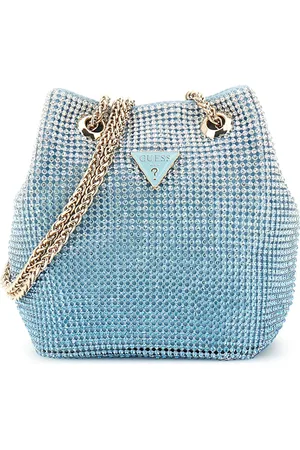 Guess Avondtas Schoudertas Zalina Mini Pouch Lichtblauw