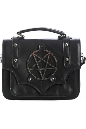 Banned Retro Moloch Pentagram Schoudertas - (bxhxd) ca. 23cm x 17cm x 8cm