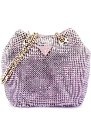 Guess Avondtas Schoudertas Zalina Mini Pouch Paars