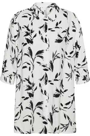 Merkloos Ciso lange blouse /zwart maat 40